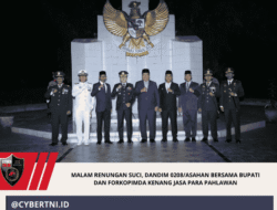 Malam Renungan Suci, Dandim 0208/Asahan Bersama Bupati dan Forkopimda Kenang Jasa Para Pahlawan