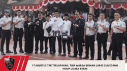 17 Agustus Tak Terlupakan, Tiga Warga Binaan Lapas Sumedang Hirup Udara Bebas