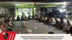 Pemdes Babakan Gelar Saresehan Tirakatan HUT ke-81 RI, Perkuat Persatuan dan Semangat Gotong Royong
