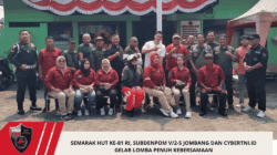 Semarak HUT ke-81 RI, SUBDENPOM V/2-5 Jombang dan CyberTNI.id Gelar Lomba Penuh Kebersamaan