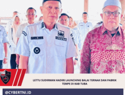 Lettu Sudirman Hadiri Launching Balai Ternak dan Pabrik Tempe di Kab Tuba