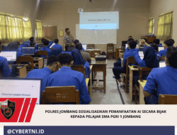 Polres Jombang Sosialisasikan Pemanfaatan AI Secara Bijak kepada Pelajar SMA PGRI 1 Jombang