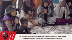 Tim Trauma Healing Polda Jateng Dampingi Warga Manggarai Barat Pulihkan Kekuatan Psikologis Pasca-Gempa