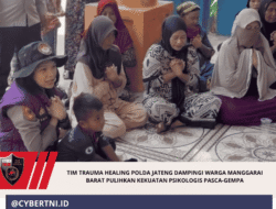 Tim Trauma Healing Polda Jateng Dampingi Warga Manggarai Barat Pulihkan Kekuatan Psikologis Pasca-Gempa