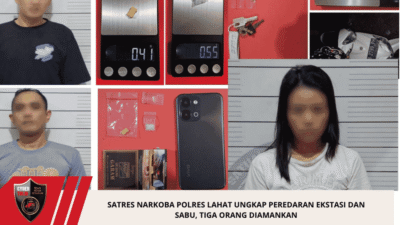 Satres Narkoba Polres Lahat Ungkap Peredaran Ekstasi dan Sabu, Tiga Orang Diamankan