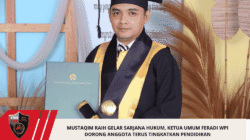 Mustaqim Raih Gelar Sarjana Hukum, Ketua Umum FERADI WPI Dorong Anggota Terus Tingkatkan Pendidikan