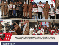 Bupati Jombang Terima Bantuan Becak Listrik dari Presiden Prabowo, Perkuat Kesiapan Transportasi Muktamar ke-35