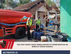 Tiga Truk Tangki Turun: Warga Jogomulyo Terima Bantuan Air Bersih di Tengah Kemarau