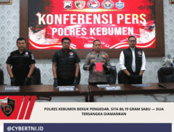 Polres Kebumen Bekuk Pengedar, Sita 86,19 Gram Sabu — Dua Tersangka Diamankan