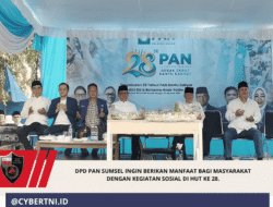 DPD PAN Sumsel Ingin Berikan Manfaat Bagi Masyarakat Dengan Kegiatan Sosial Di HUT Ke-28