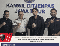 Dukung Asta Cita dan Program Akselerasi, Squad Nusantara Jatim & Squad Law Firm Perkuat Kolaborasi Bersama Kemenimipas Jatim
