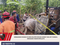Kebakaran Rumah di Desa Blater Diduga akibat Sisa Api Tungku, Kerugian Taksir Rp50 Juta