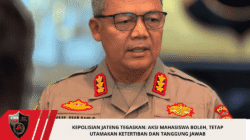 Kepolisian Jateng Tegaskan: Aksi Mahasiswa Boleh, Tetap Utamakan Ketertiban dan Tanggung Jawab