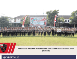 Apel Gelar Pasukan Pengamanan Muktamar NU ke-35 Digelar di Jombang
