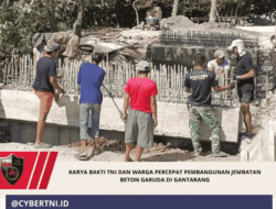 Karya Bakti TNI dan Warga Percepat Pembangunan Jembatan Beton Garuda di Gantarang