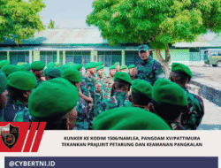 Kunker ke Kodim 1506/Namlea, Pangdam XV/Pattimura Tekankan Prajurit Petarung dan Keamanan Pangkalan