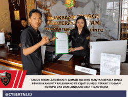 KAMUS Resmi Laporkan H. Ahmad Zulinto Mantan Kepala dinas Pendidikan Kota Palembang ke Kejati Sumsel Terkait Dugaan Korupsi DAK dan Lonjakan Aset Tidak Wajar