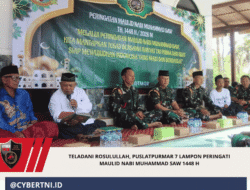 Teladani Rosulullah, Puslatpurmar 7 Lampon Peringati Maulid Nabi Muhammad SAW 1448 H