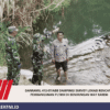 Danramil 412-07/ABB Dampingi Survey Lokasi Rencana Pembangunan PLTMH di Bendungan Way Rarem