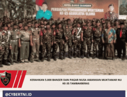 Kerahkan 5.000 Banser dan Pagar Nusa Amankan Muktamar NU ke-35 Tambakberas