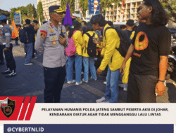 Pelayanan Humanis Polda Jateng Sambut Peserta Aksi di Johar, Kendaraan Diatur Agar Tidak Mengganggu Lalu Lintas