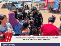 Dandim 1603/Sikka Tinjau Posko Pengungsian Gelora Samador, Pastikan Kebutuhan Warga Terpenuhi