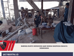 Babinsa Buntu Mondong Ajak Warga Waspadai Bahaya Kebakaran