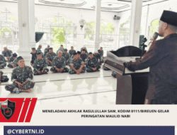 Meneladani Akhlak Rasulullah SAW, Kodim 0111/Bireuen Gelar Peringatan Maulid Nabi