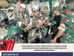Tertib Berlalu Lintas, Cermin Disiplin Prajurit: Kodim 1425/Jeneponto dan Subdenpom XIV/1-2 Bantaeng Cek Administrasi Kendaraan