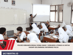 Polres Kebumen Bekali Siswa SMAN 1 Kebumen Literasi AI untuk Hadapi Gelombang Informasi Palsu