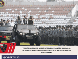 Turut Hadiri Apel Akbar Satlinmas, Danrem 044/Gapo : Satlinmas Berikan Pengabdian Nyata, Hadir di tengah Masyarakat