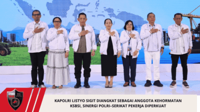Kapolri Listyo Sigit Diangkat Sebagai Anggota Kehormatan KSBSI, Sinergi Polri–Serikat Pekerja Diperkuat