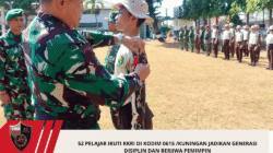 52 Pelajar ikuti KKRI di Kodim 0615 /Kuningan jadikan Generasi Disiplin dan Berjiwa Pemimpin