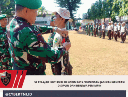 52 Pelajar ikuti KKRI di Kodim 0615 /Kuningan jadikan Generasi Disiplin dan Berjiwa Pemimpin