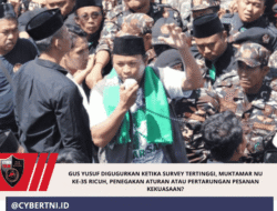 Gus Yusuf Digugurkan Ketika Survey Tertinggi, Muktamar NU ke-35 Ricuh, Penegakan Aturan atau Pertarungan Pesanan Kekuasaan?