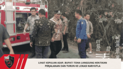 Lihat Kepulan Asap, Bupati Toha Langsung Hentikan Perjalanan dan Turun ke Lokasi Karhutla