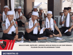 Maulid Nabi, Kapolres : Jadikan Akhlak Rasulullah SAW sebagai Teladan dalam Pelaksanaan Tugas