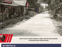 Miris Selain Tanpa Prasasti, Rabat Beton Desa Bangsri Plandaan Juga Sudah Rusak