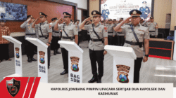 Kapolres Jombang Pimpin Upacara Sertijab Dua Kapolsek dan Kasihumas