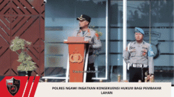 Polres Ngawi Ingatkan Konsekuensi Hukum Bagi Pembakar Lahan