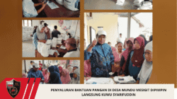 Penyaluran Bantuan Pangan di Desa Mundu Mesigit Dipimpin Langsung Kuwu Syarifuddin