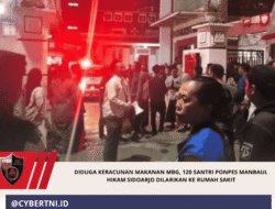 Diduga Keracunan Makanan MBG, 120 Santri Ponpes Manbaul Hikam Sidoarjo Dilarikan ke Rumah Sakit