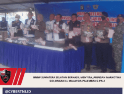 BNNP Sumatera Selatan Berhasil Menyita Jaringan Narkotika Golongan ll Malaysia-Palembang-Pali