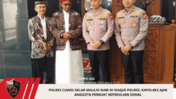 Polres Ciamis Gelar Maulid Nabi di Masjid Polres; Kapolres Ajak Anggota Perkuat Kepedulian Sosial