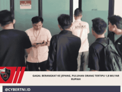 GAGAL BERANGKAT KE JEPANG, PULUHAN ORANG TERTIPU 1,8 MILYAR RUPIAH
