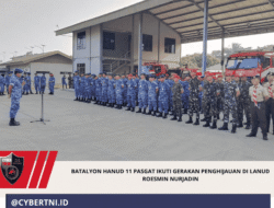 Batalyon Hanud 11 Pasgat Ikuti Gerakan Penghijauan di Lanud Roesmin Nurjadin