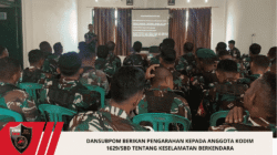 Dansubpom Berikan Pengarahan kepada Anggota Kodim 1629/SBD tentang Keselamatan Berkendara