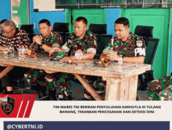 TIM MABES TNI BERIKAN PENYULUHAN KARHUTLA DI TULANG BAWANG, TEKANKAN PENCEGAHAN DAN DETEKSI DINI