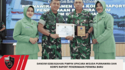Dandim 0208/Asahan Pimpin Upacara Wisuda Purnawira dan Korps Raport Penerimaan Perwira Baru