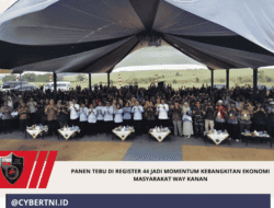 PANEN TEBU DI REGISTER 44 JADI MOMENTUM KEBANGKITAN EKONOMI MASYARAKAT WAY KANAN
